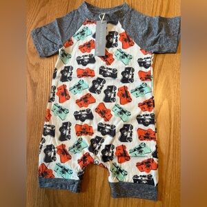 NWT Miki Miette Gravy Vintage Camera Shy Onesie